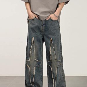 Concert Outfit High Street Star Washed Jeans