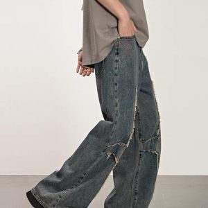 Concert Outfit High Street Star Washed Jeans