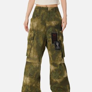 Concert Outfit High Street Vibe Camouflage Overalls