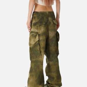Concert Outfit High Street Vibe Camouflage Overalls