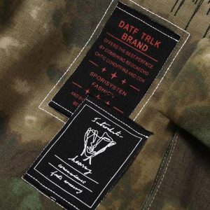 Concert Outfit High Street Vibe Camouflage Overalls