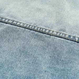 Concert Outfit High Street Washed And Worn Denim Hoodie