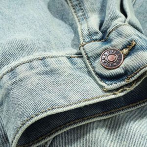 Concert Outfit High Street Washed Denim Hoodie