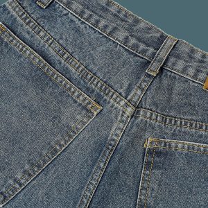 Concert Outfit High Street Washed Distressed Lightning Patch Jeans