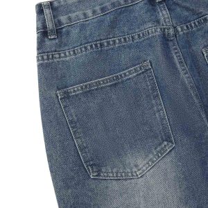 Concert Outfit High Street Washed Ripped Jeans