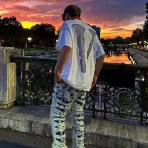 Concert Outfit High Street Washed Slim Fit Jeans