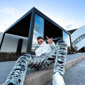 Concert Outfit High Street Washed Slim Fit Jeans