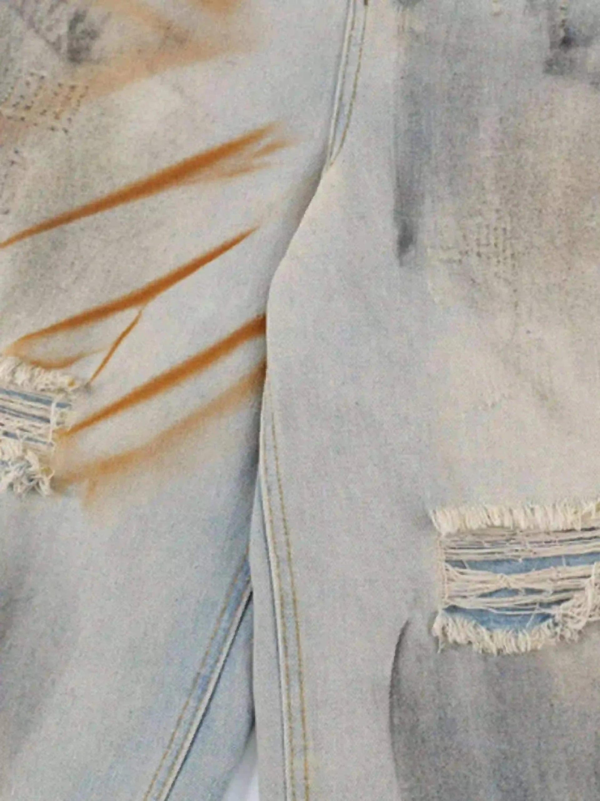 Concert Outfit High Street Yellow Mud Dyed Denim Shorts Concert Outfit High Street Yellow Mud Dyed Denim Shorts