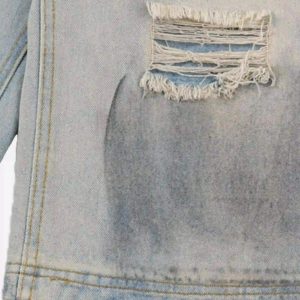 Concert Outfit High Street Yellow Mud Dyed Denim Shorts