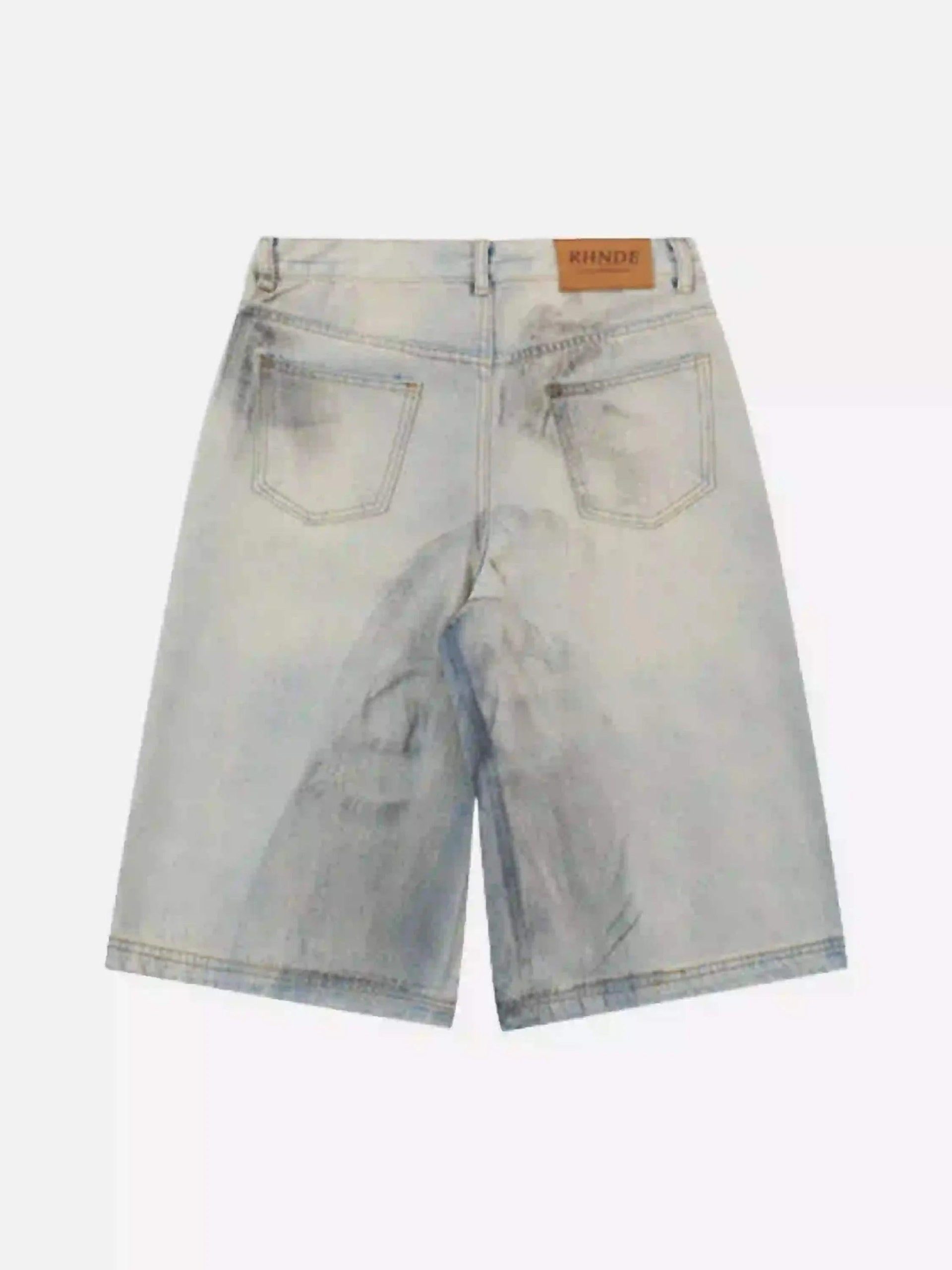 Concert Outfit High Street Yellow Mud Dyed Denim Shorts Concert Outfit High Street Yellow Mud Dyed Denim Shorts