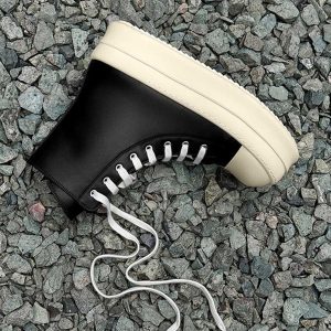Concert Outfit High-Top Side Zipper Platform Sneakers
