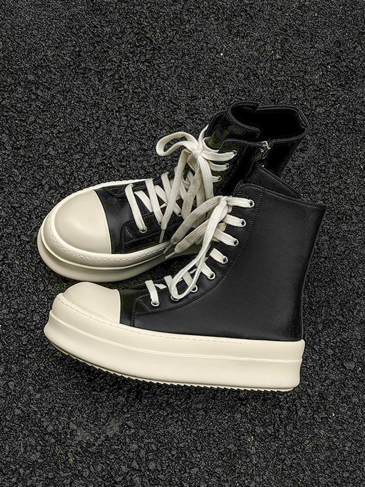Concert Outfit High-Top Side Zipper Platform Sneakers Concert Outfit High-Top Side Zipper Platform Sneakers