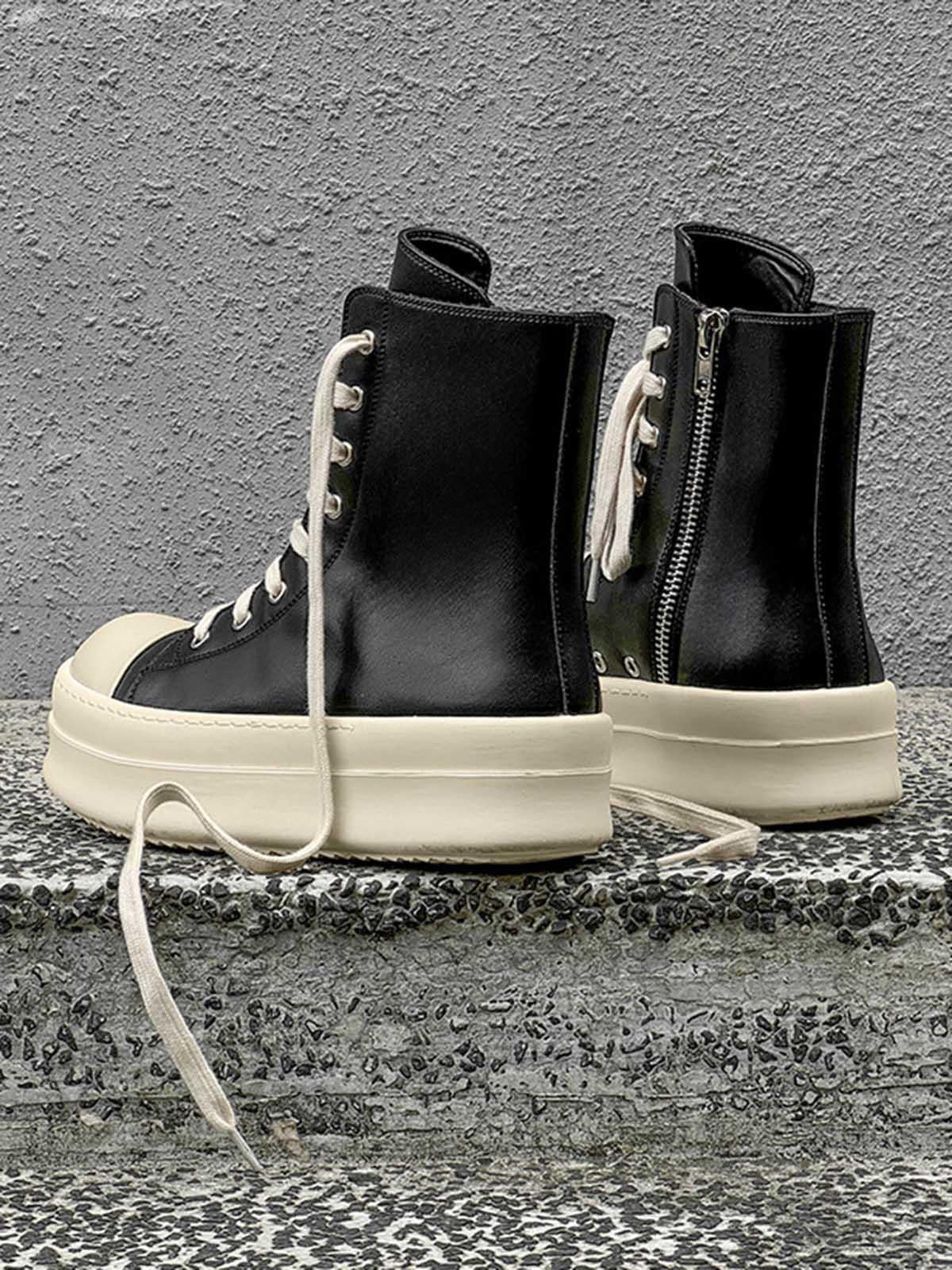 Concert Outfit High-Top Side Zipper Platform Sneakers Concert Outfit High-Top Side Zipper Platform Sneakers