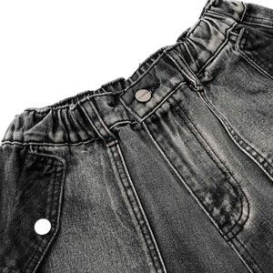 Concert Outfit High-Waisted Multi-Pocket Denim Cargo Shorts