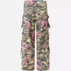 Concert Outfit Hip-Hop Camouflage Cargo Pants with Multi-Pockets