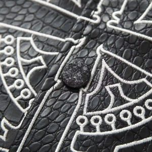 Concert Outfit Hip Hop Gothic Embroidered Baseball Jacket