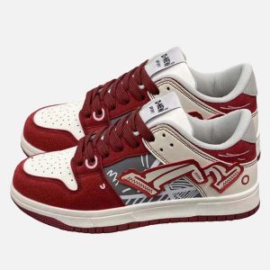 Concert Outfit Hip-Hop Graffiti Board Shoes For Couples