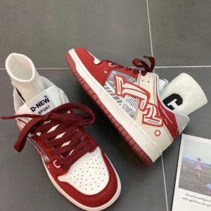 Concert Outfit Hip-Hop Graffiti Board Shoes For Couples