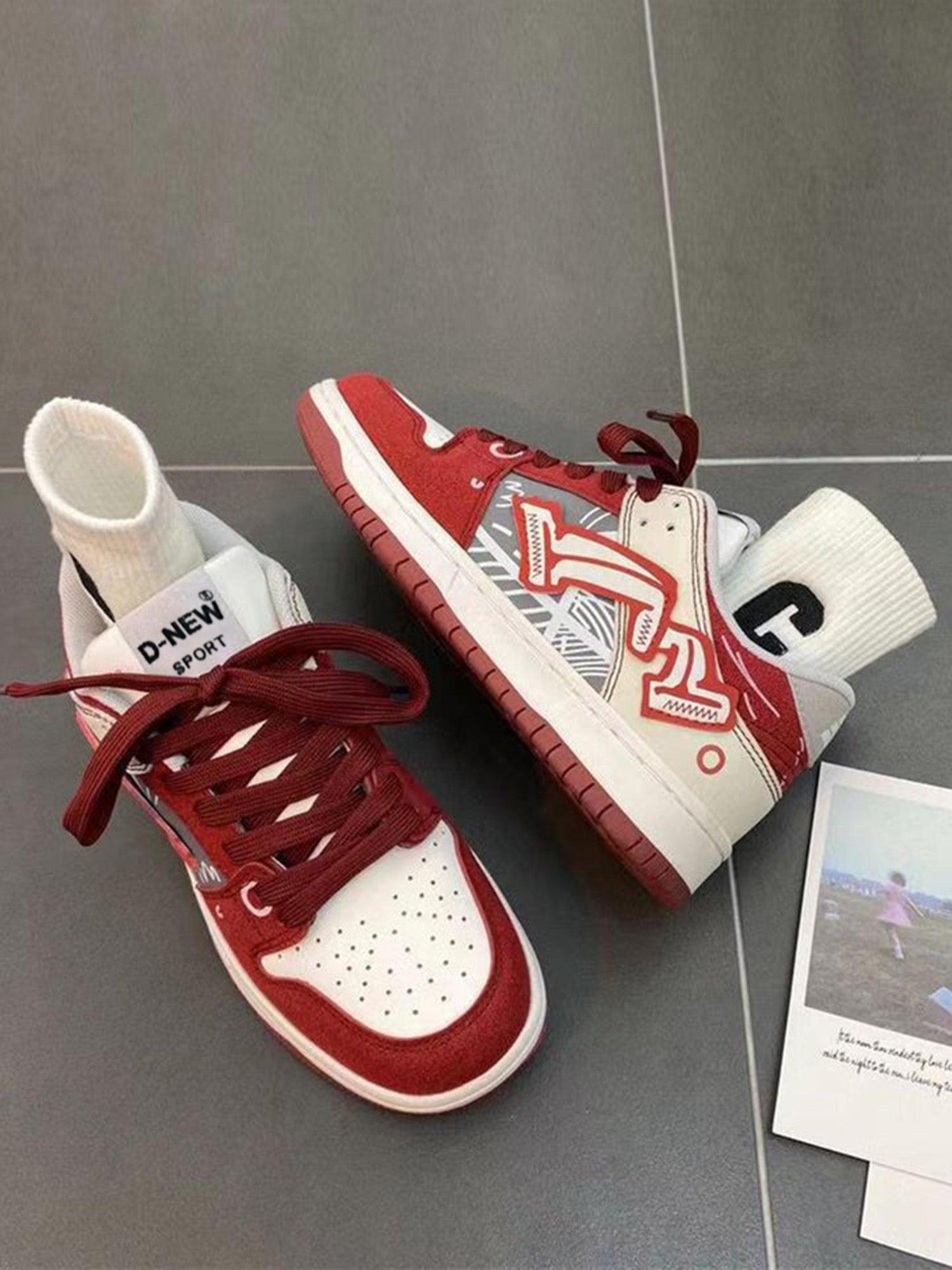 Concert Outfit Hip-Hop Graffiti Board Shoes For Couples Concert Outfit Hip-Hop Graffiti Board Shoes For Couples