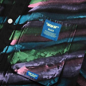 Concert Outfit Hip-Hop Hand-Painted Graffiti Denim Jacket