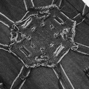 Concert Outfit Hip-Hop High Street Spider Web Jeans