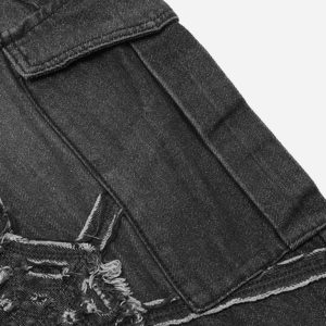 Concert Outfit Hip-Hop High Street Spider Web Jeans