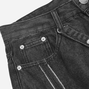 Concert Outfit Hip-Hop High Street Spider Web Jeans