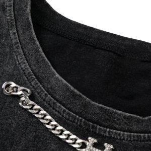 Concert Outfit Hip-Hop Loose Washed Undershirt