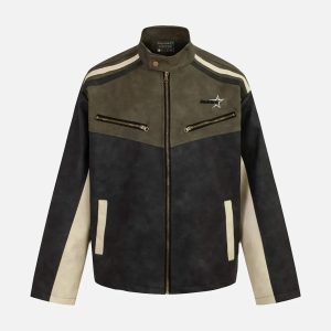 Concert Outfit Hip-Hop Motorcycle Trend Jacket