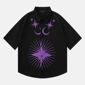 Concert Outfit Hip-Hop Printed Shirt