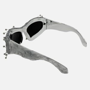 Concert Outfit Hip Hop Punk Beaded Sunglasses