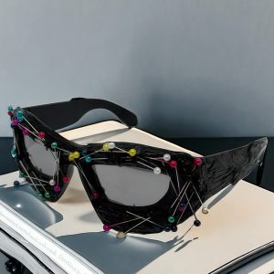 Concert Outfit Hip Hop Punk Beaded Sunglasses