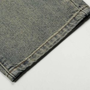 Concert Outfit Hip Hop Retro Patch Denim Jeans