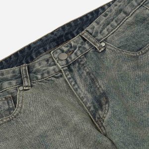 Concert Outfit Hip Hop Retro Patch Denim Jeans