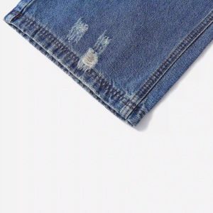 Concert Outfit Hip-Hop Ripped Mud-Dyed Jeans