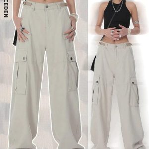 Concert Outfit Hip Hop Straight Cargo Pants