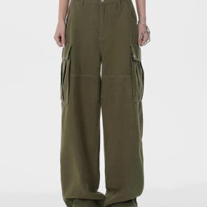 Concert Outfit Hip Hop Straight Cargo Pants