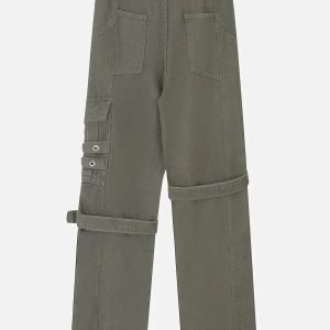 Concert Outfit Hip Hop Straps Jeans