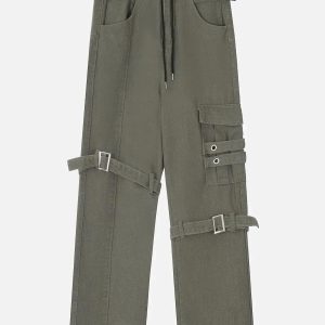 Concert Outfit Hip Hop Straps Jeans