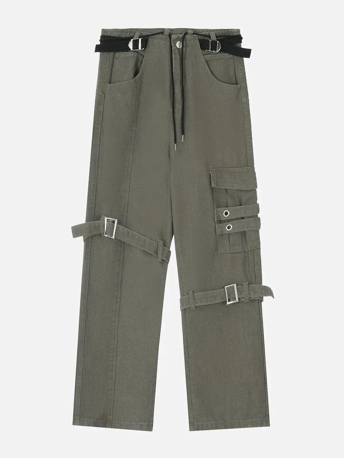 Concert Outfit Hip Hop Straps Jeans Concert Outfit Hip Hop Straps Jeans