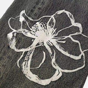 Concert Outfit Hip Hop Street Graffiti Jeans