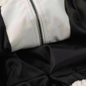 Concert Outfit Hip Hop Street Patches Flame Lapel Jacket