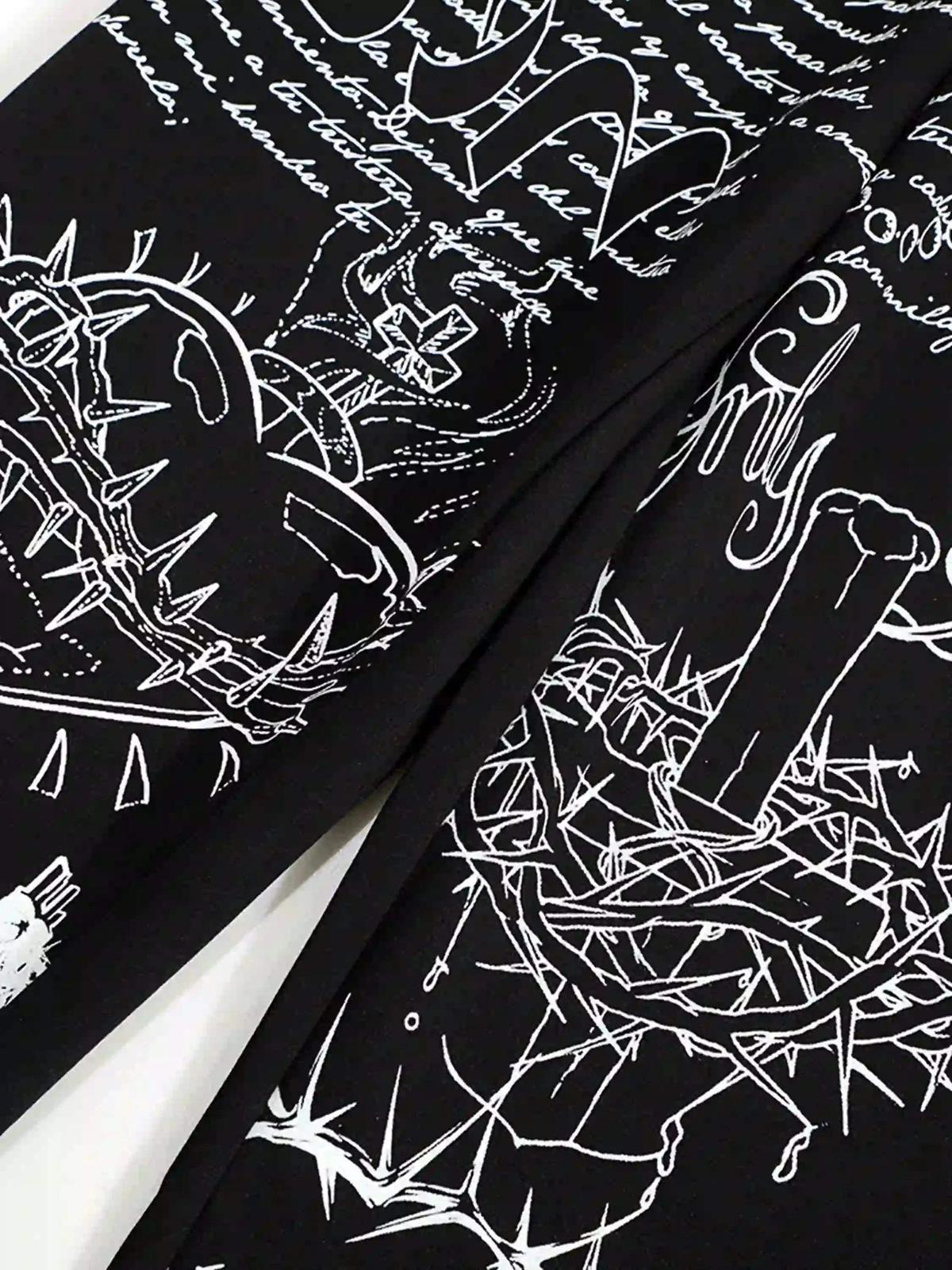 Concert Outfit Hip-Hop Street Print Casual Pants Concert Outfit Hip-Hop Street Print Casual Pants