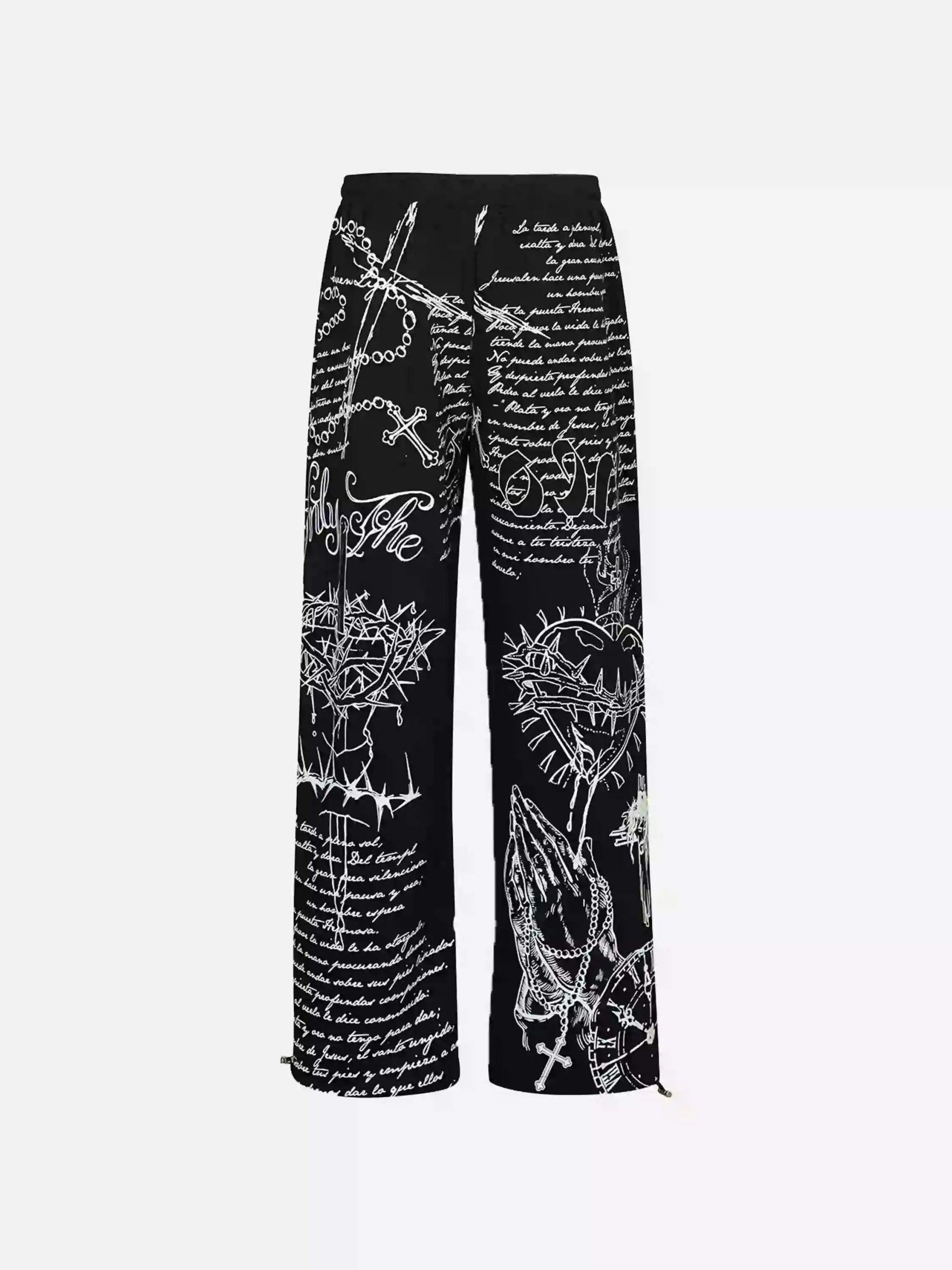 Concert Outfit Hip-Hop Street Print Casual Pants Concert Outfit Hip-Hop Street Print Casual Pants