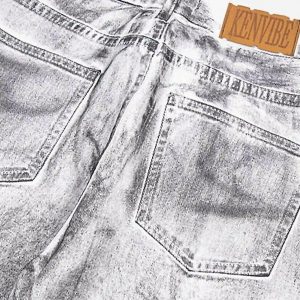 Concert Outfit Hip-Hop Style Painted Dirty Jeans