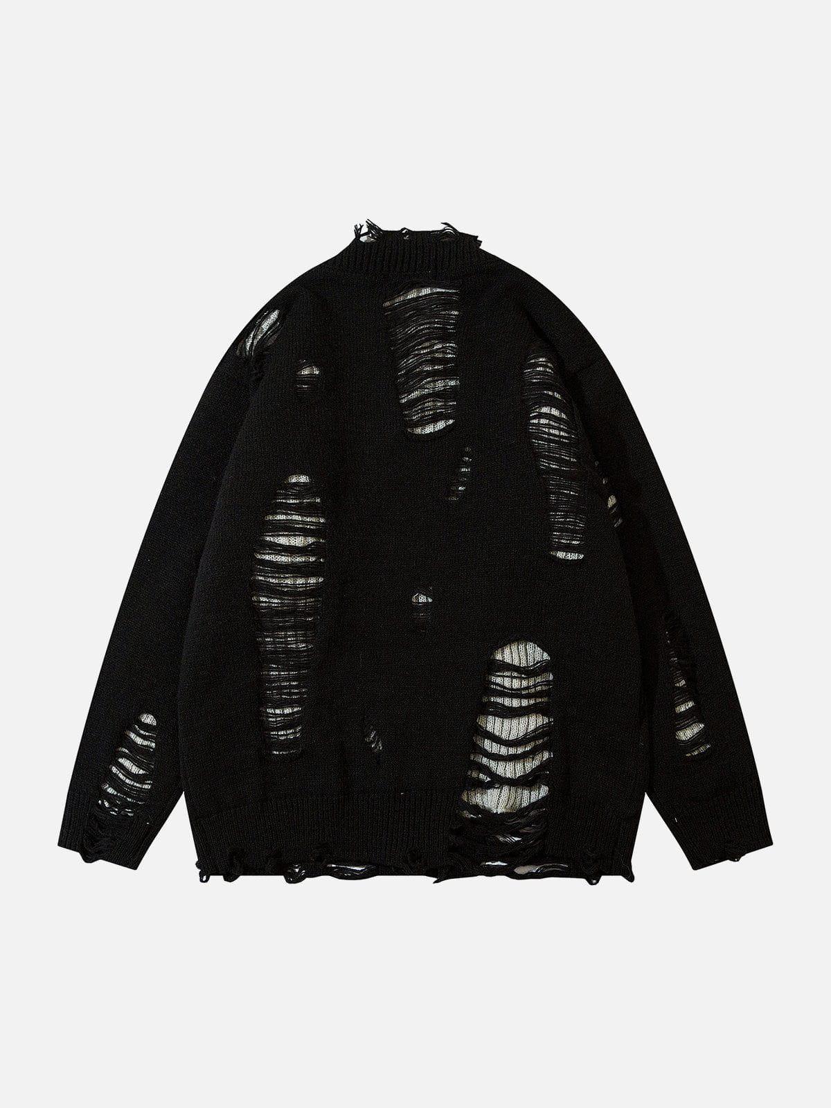 Concert Outfit Hole Fake Two Cardigan Concert Outfit Hole Fake Two Cardigan