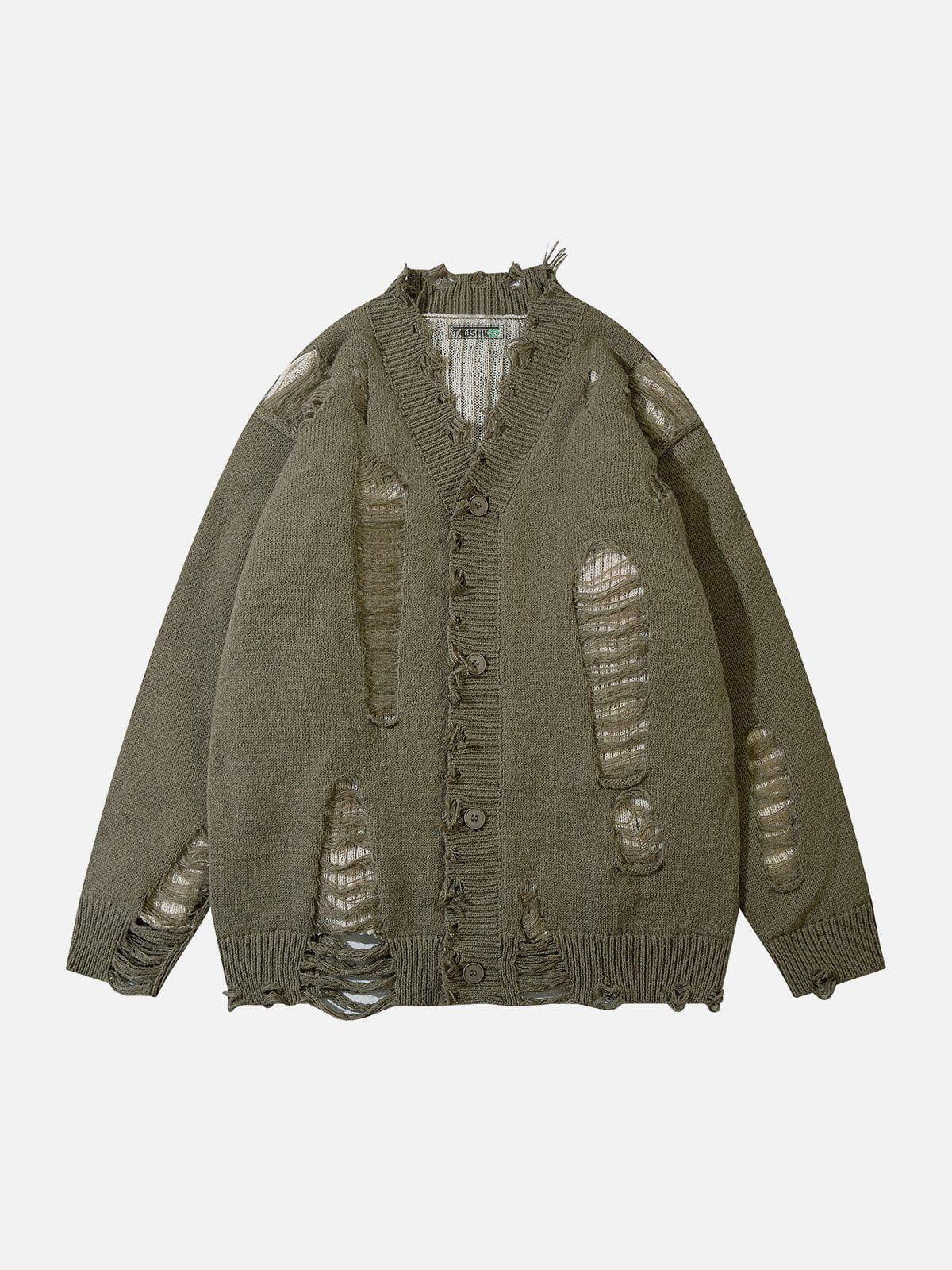 Concert Outfit Hole Fake Two Cardigan Concert Outfit Hole Fake Two Cardigan