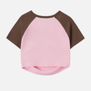 Concert Outfit Hollow Embroidery Pleating Tee