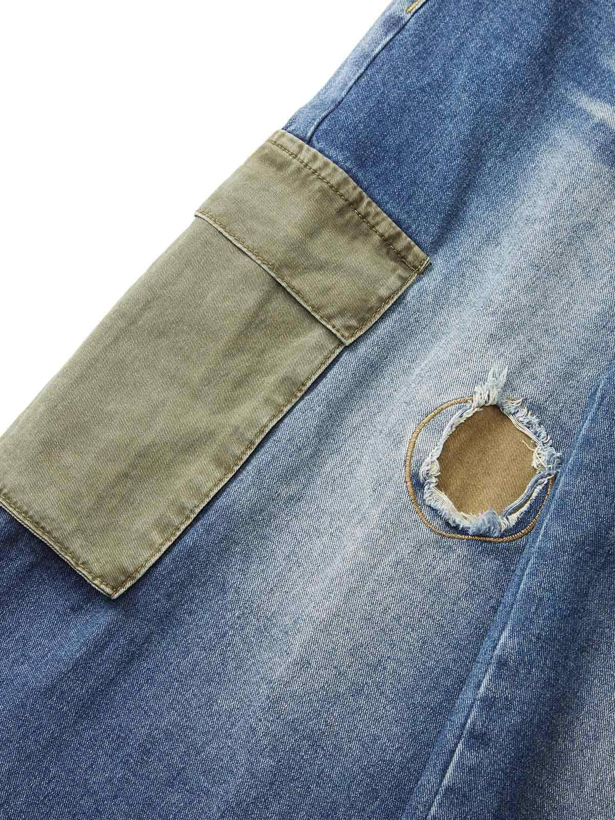 Concert Outfit Homemade Large Pocket Cargo Jeans Concert Outfit Homemade Large Pocket Cargo Jeans