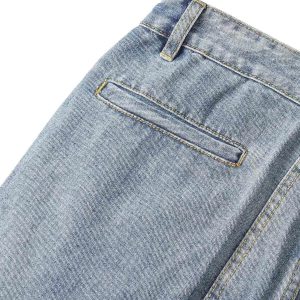 Concert Outfit Homemade Large Pocket Cargo Jeans